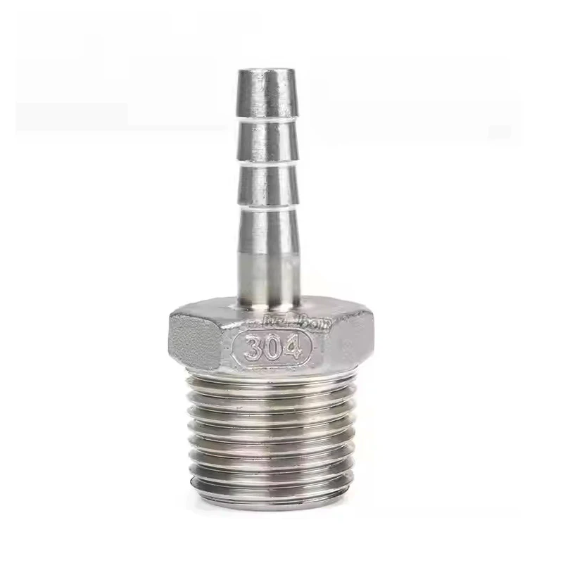 1/2'' NPT Hose Barb Connector 304 Stainless Steel Pipe Fitting Connector Homebrew Beer Pump Fittings 8mm 10mm 12mm 16mm