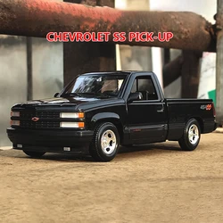 1:24 Chevrolet 454 SS 1993 Pickup Alloy Car Model Diecast Toy Vehicle High Simitation Cars Toys For Children Kids Xmas Gifts