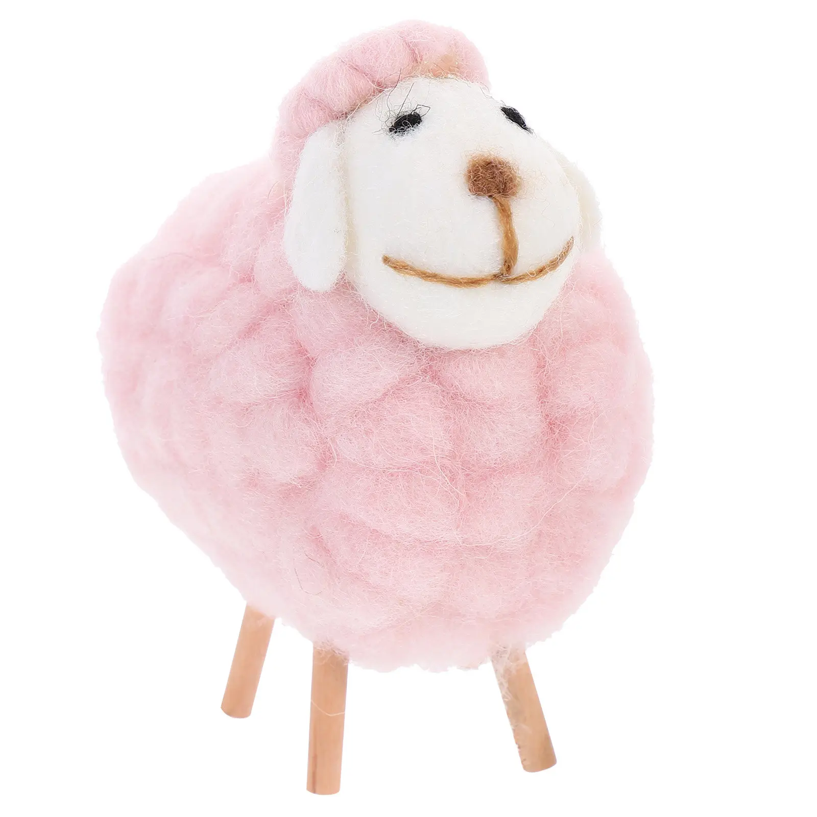 

Handcrafted Wool Felt Sheep Decoration Christmas Party Decor Living Room Bedroom Desk Yard Festive Home Styling Desktop Small