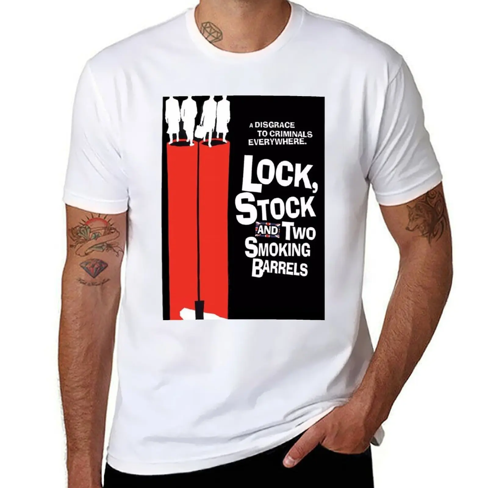 

humor cotton t anime dark and shirts T-Shirt smoking barrels funny Lock, oversize shirts shirts man t Stock t two