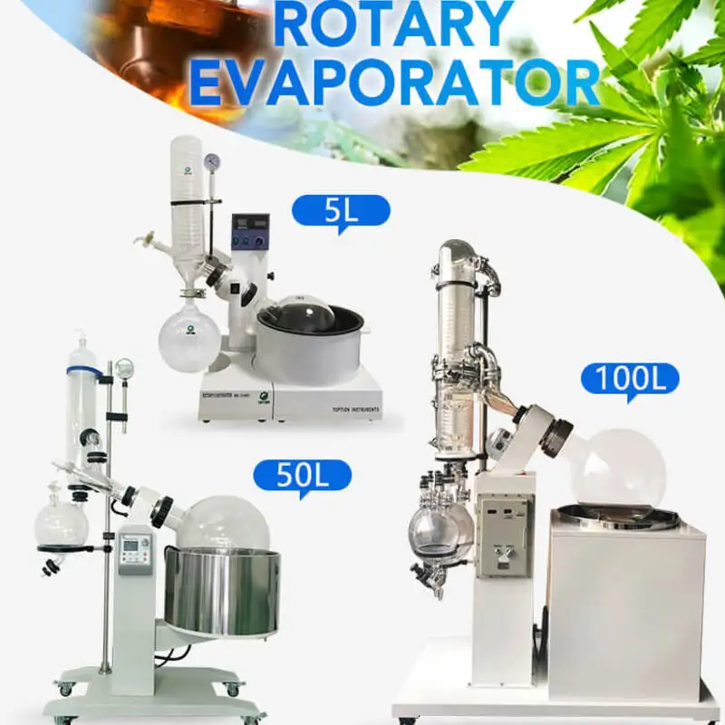 Electric 1-50L Rotary Evaporator Automatic Vacuum Distillation New Used Motor Pump Engine Digital Laboratory Home Farm Use