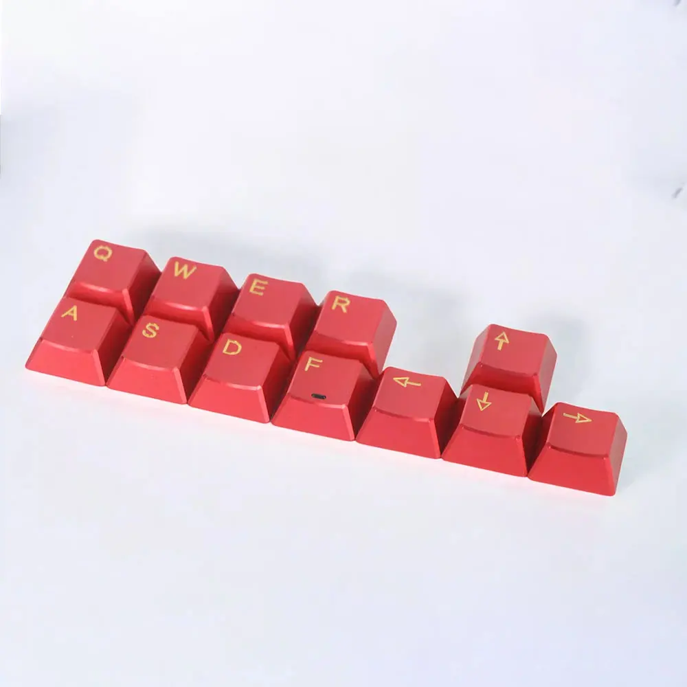 

Колпачки для клавиш из алюминиевого сплава, профиль Cherry, матовые, с глянцевыми символами и краями, персонализированные металлические колпачки