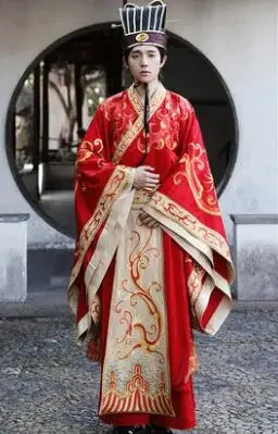 High quality Standard Tang Ming China Wedding Costume Dress Chinese Ancient Wedding Hanfu Bride Long Tail Couple Costume Garment