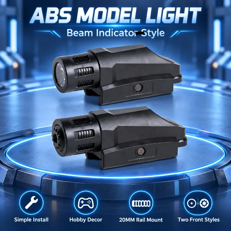 Compact Rail Mount Model Light ABS Material Beam Indicator Leisure Hobby Decor Fitting