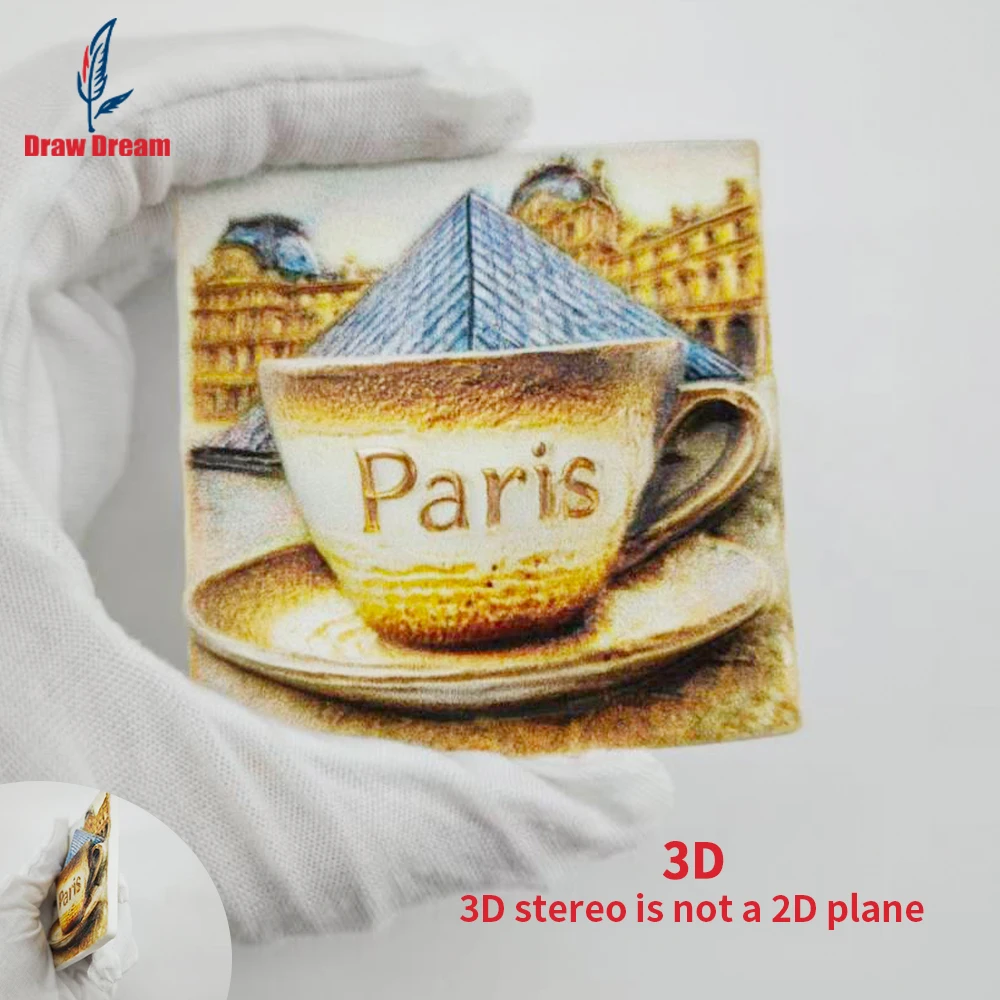 1 Stück Paris Kreativer 3D-geprägter Kühlschrankmagnet, Weltreise-Souvenir-Kollektion, geeignet für Heim- und Bürodekoration, personalisierter exklusiver Reise-Souvenir-Magnet, Heimdekoration, Küche,