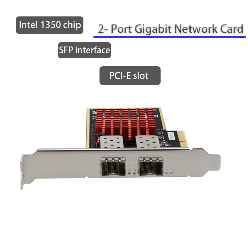 

Gaming adaptive optical fiber port Gigabit network adapter PCI-E Gigabit Optical Network Card 10/100/1000Mbps SFP Fiber lan Card