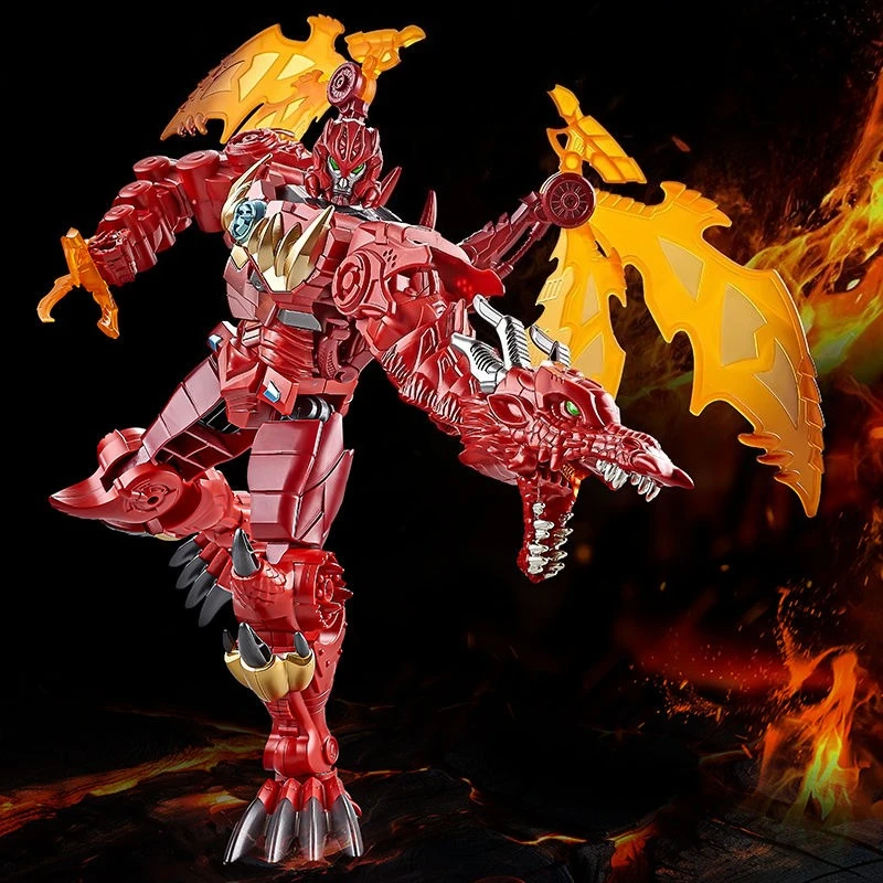 Robot transformador de 15 pulgadas/dos formas, figura de acción de Dragon Warrior, juguetes para coleccionar y ocio, juguetes para niños, vacaciones, regalos de cumpleaños
