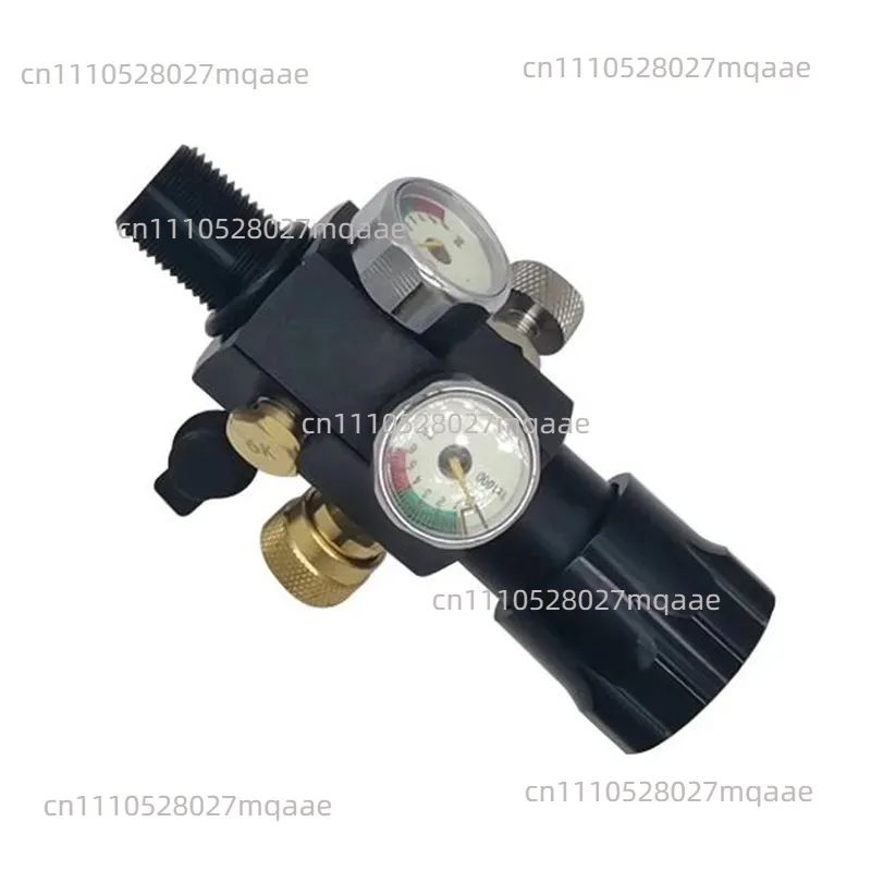 With Quick Connector M18x1.5 Dual Meter Gas Cylinder Valve 30Mpa High-Pressure Gas Cylinder Valve Inflatable Adapter
