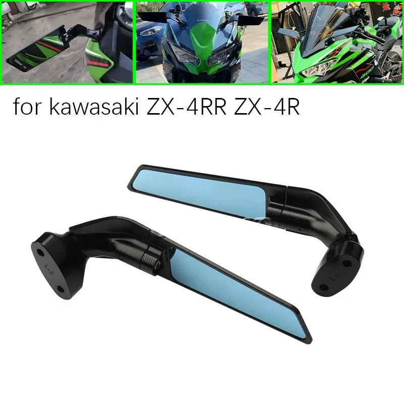 accesorios para moto Motorcycle Rearview Mirror Group Wing CNC Rearview Mirror Suitable for Kawasaki ZX-4RR ZX4RR ZX-4R 2023-ZX-