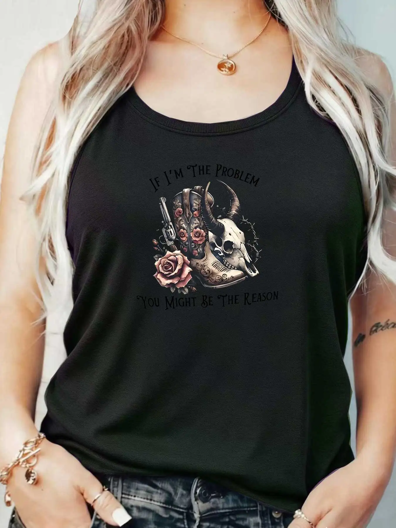 

Loose Fit Printed Pocket T-Shirt for Women with Ribbed Collar round Neck 1-8XL plus Size Comfortable Casual Vest