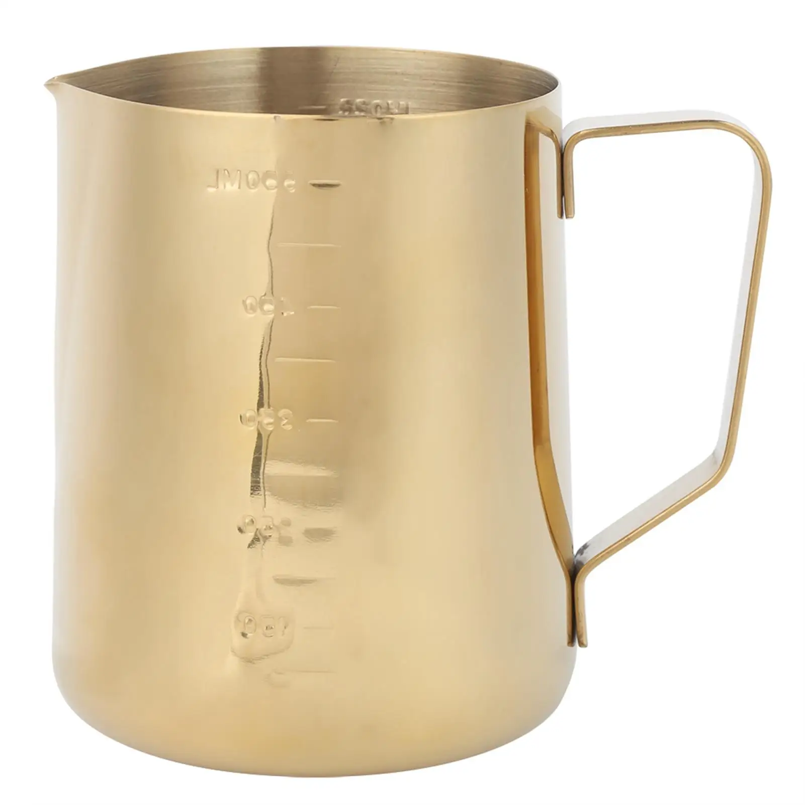 

Gold Stainless Steel Milk Frothing Pitcher Jug with Scale - Perfect for Coffee Latte Art & Kitchen Accessories