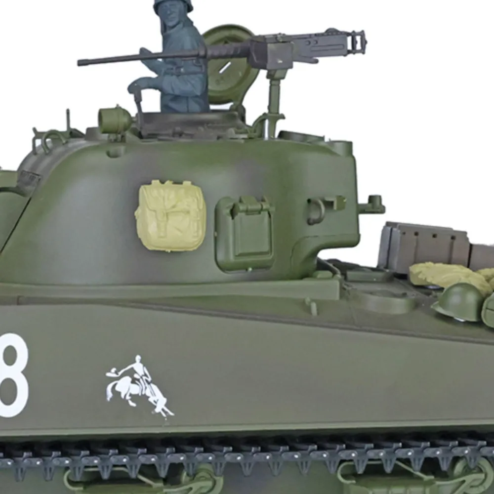 

Heng Long 1/16 RC Tank Sherman M4A3 3898 RTR Модель танка с дистанционным управлением Пластиковая версия 2,4G TK7.0 Подарки для мальчиков RC Toys TH17665