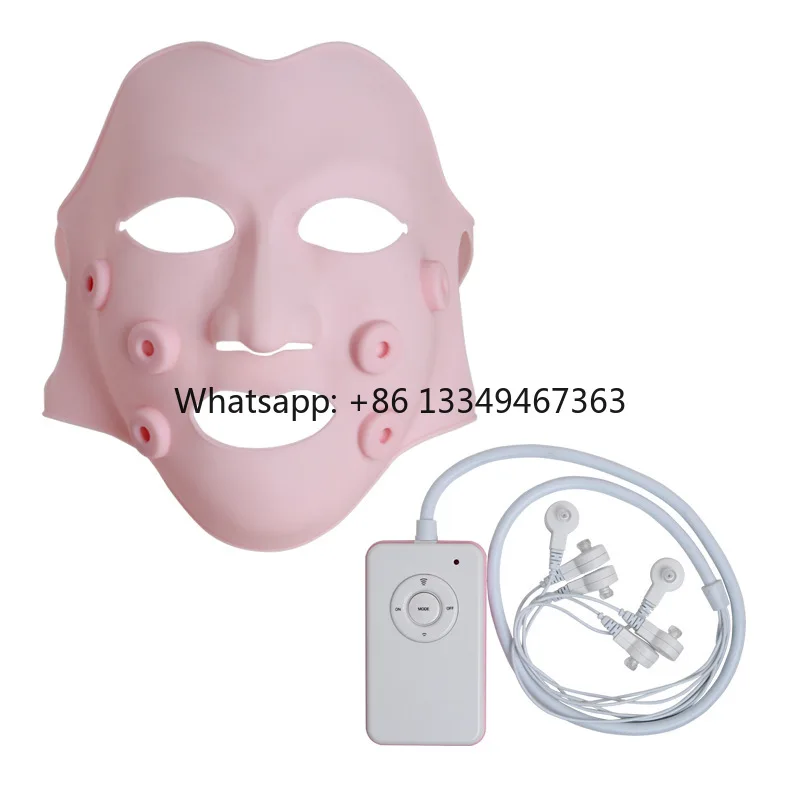 handheld home facial slimming mask  with photon skin rejuvenation vibration massage beauty mask