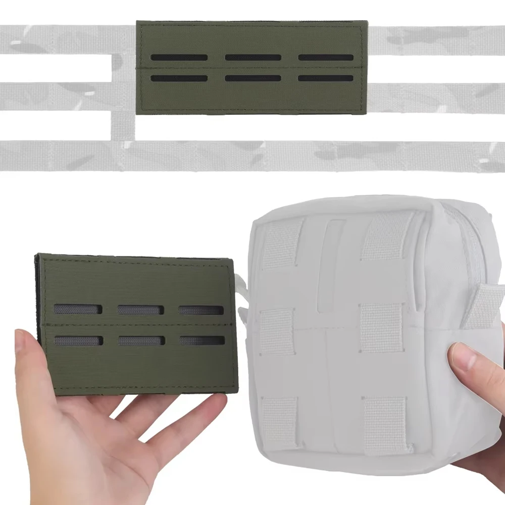 Three Rows Girdle Panel Magazine Pouch Knives Insert System Belt Molle Adapter Removable Molle Panels for Hunting