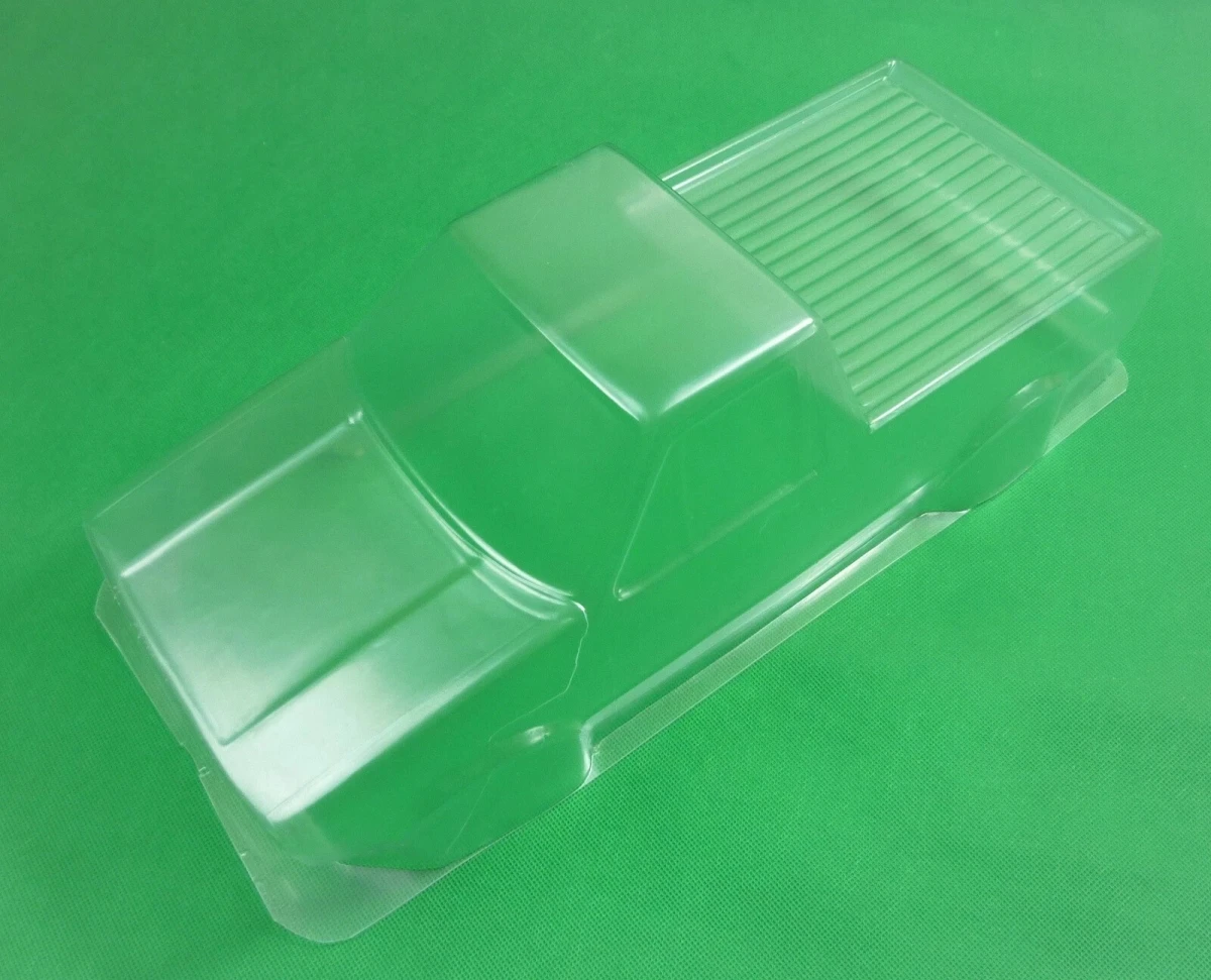 TC016 1/10 Caddy Pickup Clear Body Shell 190mm Width 258mm Wheelbase with Light Buckles Rear Wing Decal for RC Touring Drift Car