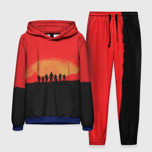 Game Red Dead Redemption 2 Hoodies Pants Suit 3D Print Men Women Adult Jogger Tracksuit Outfits Fashion Men's Clothing 2pcs Sets