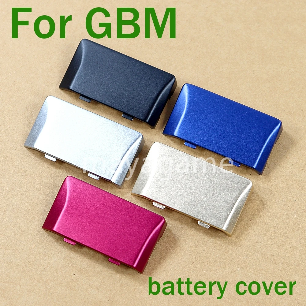 1set Replacement Silver Black Red Gold Blue For Gameboy Micro Battery Door Cover with Screw For GBM Battery Case