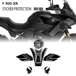 3D Sticker Epoxy Decal Decoration Protection Kit For BMW F900XR F 900 XR 2023-2024 Sport Triple Black
