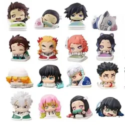 Demon Slayer Sleep Twisted Egg Tokitou Muicherou Q Version Sleeping Pose Tokitou Muichirou Shinazugawa Sanemi Figure Toys