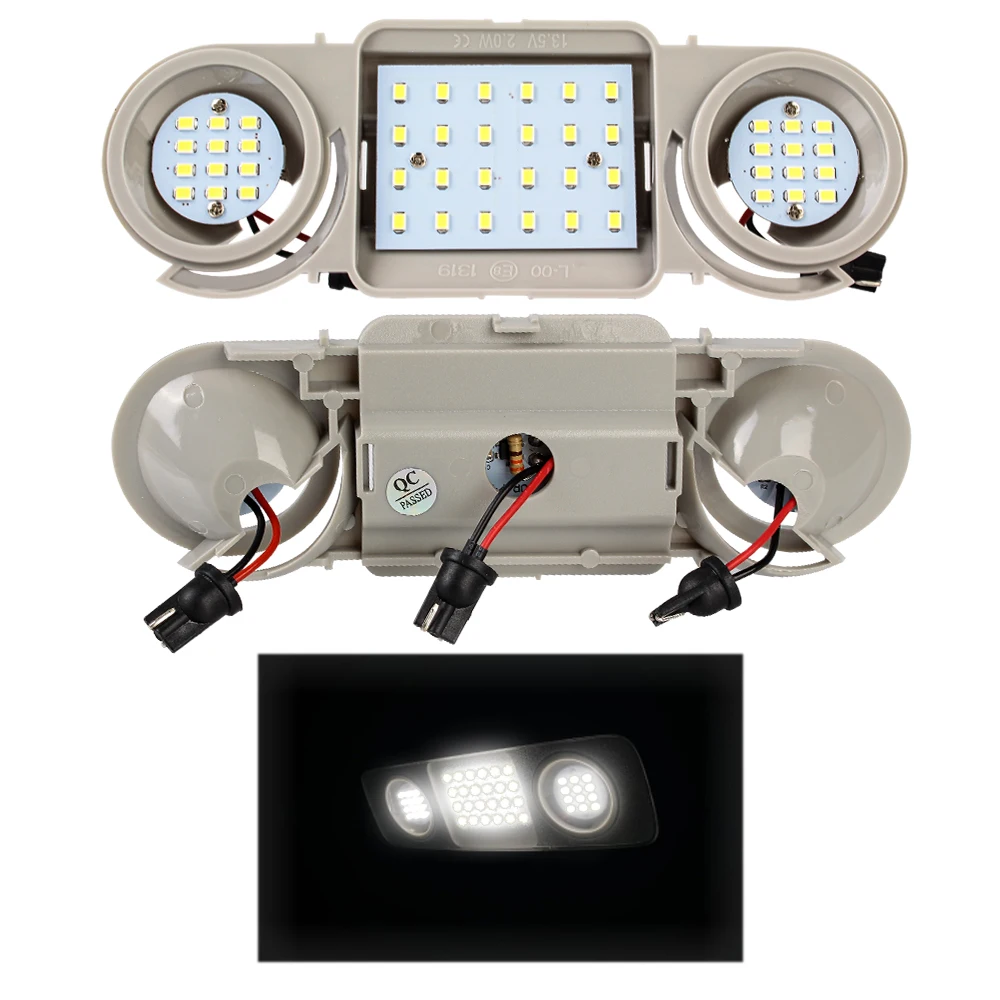For VW Passat CC B6 B7 Golf Tiguan Touran Scirocco Seat Leon Alhambra Skoda Superb Octavia 48 LED Car Interior Dome Roof Lights
