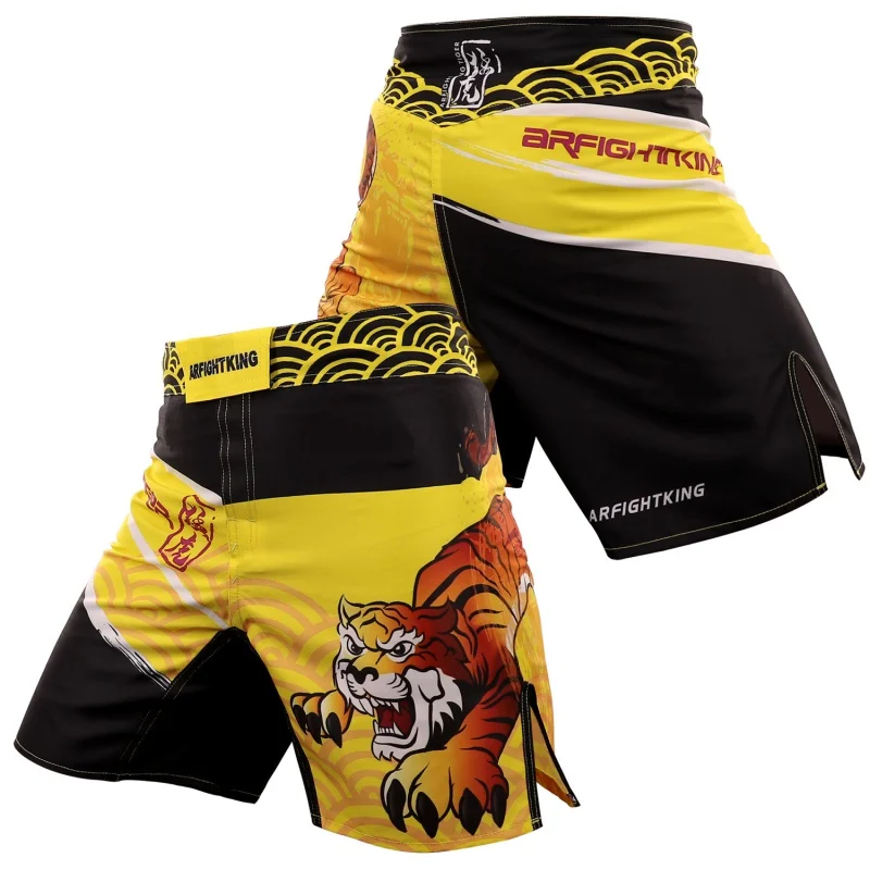 MMA Tiger Training Quick-Drying Comprehensive Fighting Fitness Shorts Stretch Sports Thai Boxing Sanda Martial Arts Shorts