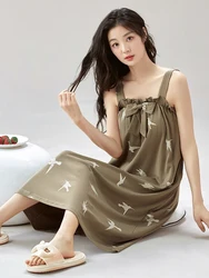 Nightdresses Women Sleepwear Elegant Summer Dress Langerie Sexys Pajamas Cotton Sundress Women 2024 Nightdresses Women Sleepwear