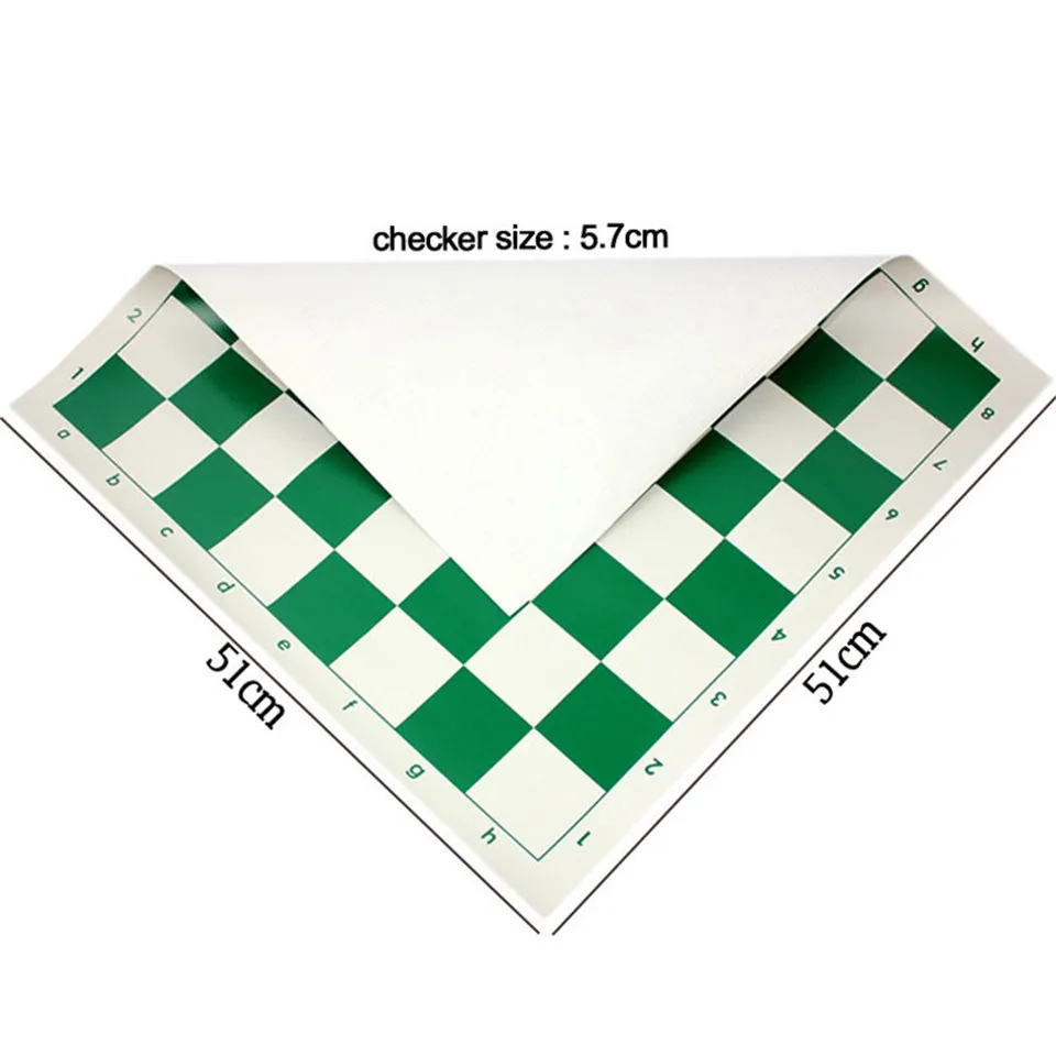 Plastic Chess Game Board 35/43/51cm Chessboard 37/47/57mm Checker Folding Family Chess Set Board Game Chessboard