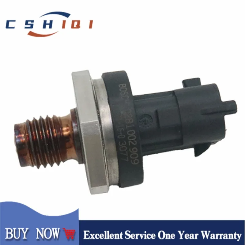 

0281002909 Датчик давления топливной рампы для Kia Carens Sportage Hyundai Santa Elantra Tucson Fiat Citroen Nissan Peugeot 1999-2010