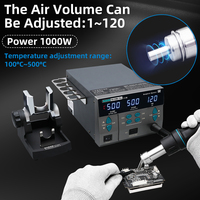 SUGON 8610 DX PRO 1000W Soldering Station Digital Display Spiral Hot Air Gun High Power Heat Gun PCB SMD BGA Phone Repair Tools
