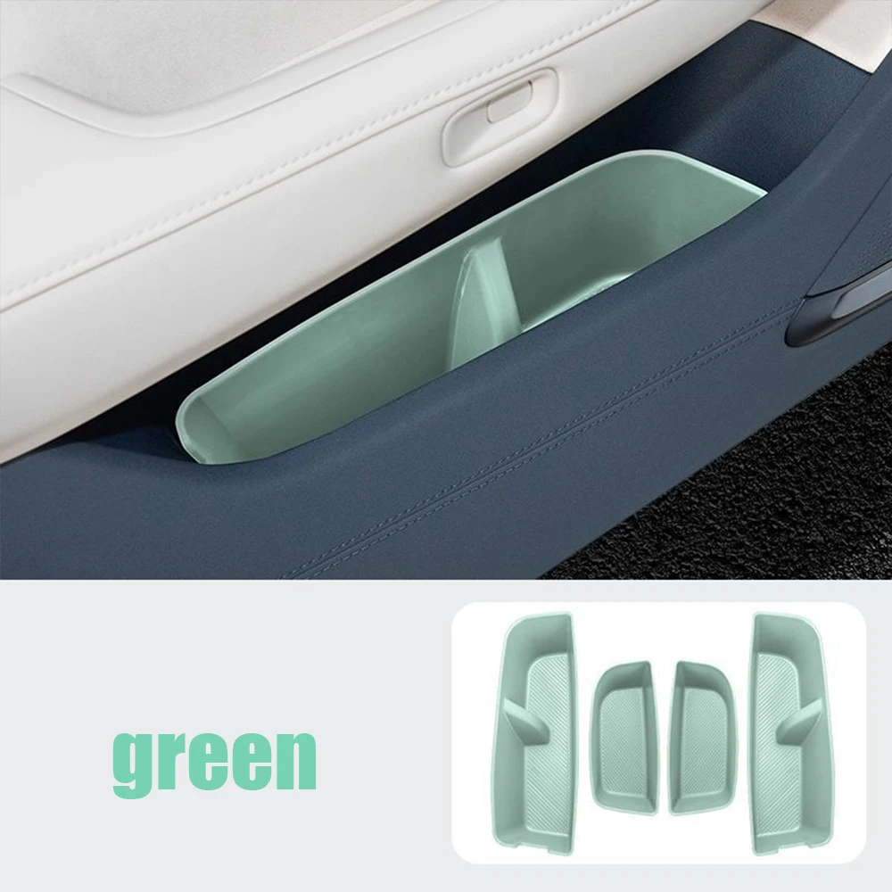 

For GEELY New Zeekr 001 2024 Restyling Car Door Storage Box Front Rear Car Door Storage Box Interior TPE Storage Box Accessories