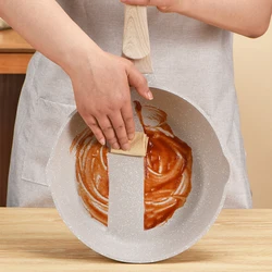 Durable Frying Pan Wok Pan Non-stick Ceramic Pot Induction Gas Stove Universal Cookware Steak Cooking Saucepan Nonstick Pan