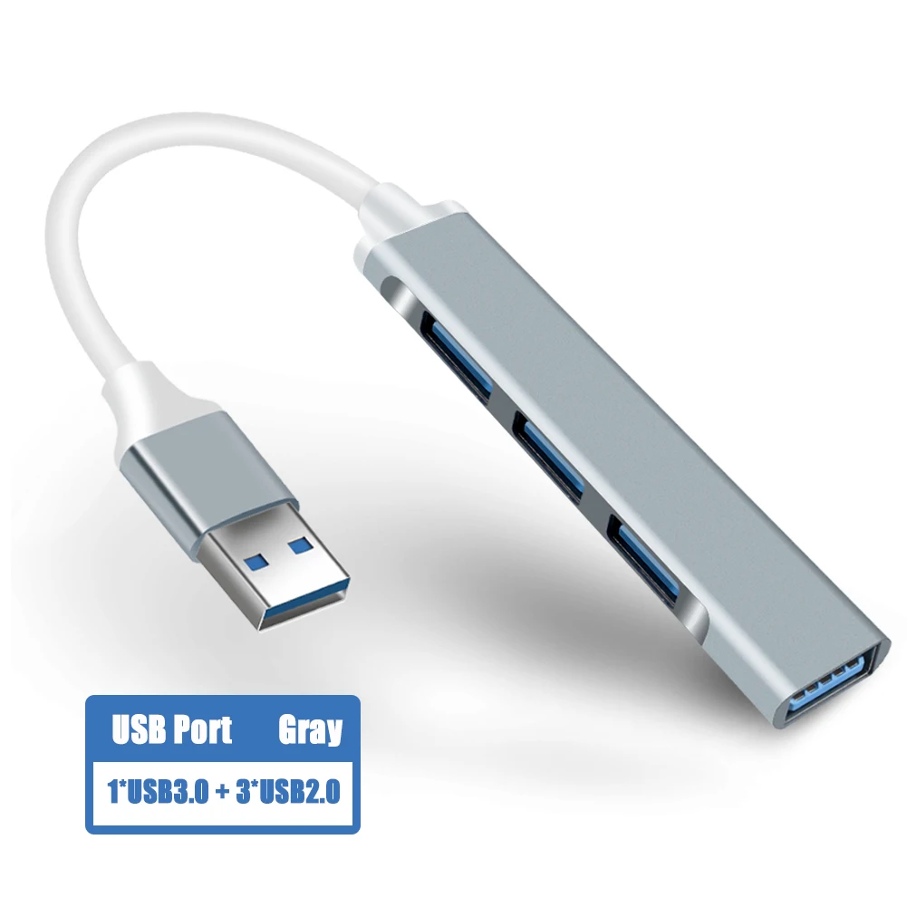 

USB C-концентратор 3,0 Type C 3,1, 4 порта, мультиразветвитель, адаптер OTG для Xiaomi, Lenovo, Macbook Pro, 13, 15, Air Pro, компьютерные аксессуары для ПК