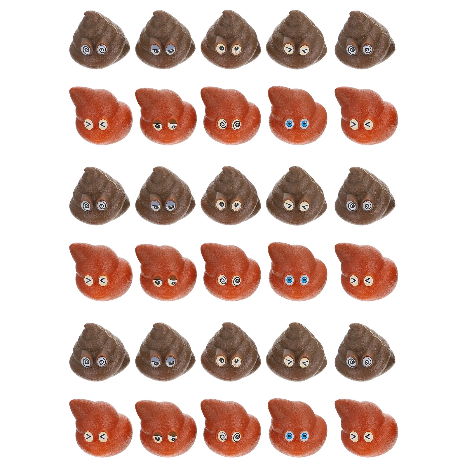 40 Stück Poop-Spielzeug für Kinder, Poo-Form, Neuheit, Streich-Spielzeug, realistisch, lustig, Werfen, PVC, Trick-Wurfspiel, Requisiten, Haus, Hof, Garten