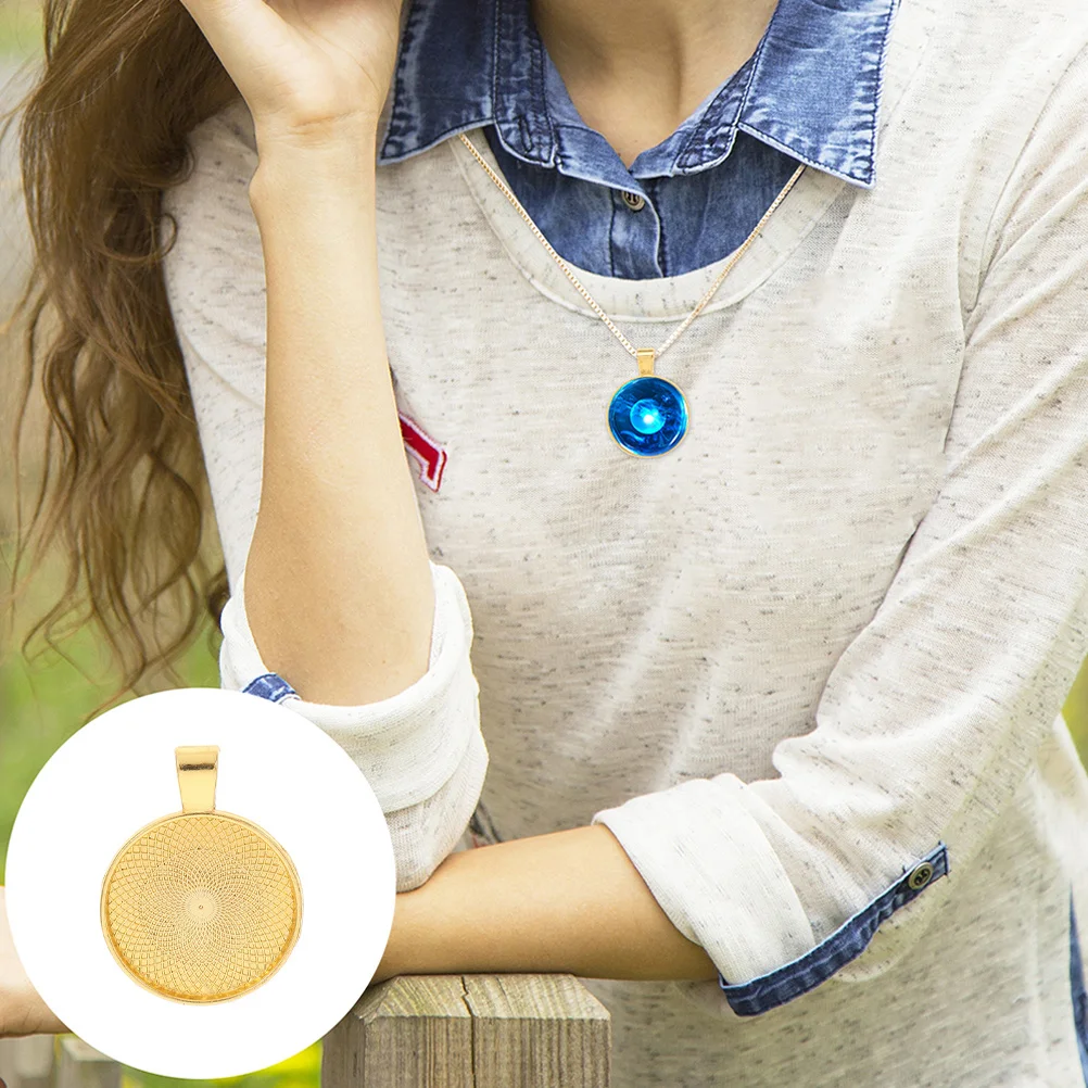 

20Pcs Round Bezel Pendant Trays 25Mm Flat Base for DIY Jewelry Making Cabochon Resin Craft Cabochon Setting Tray Blank Charm