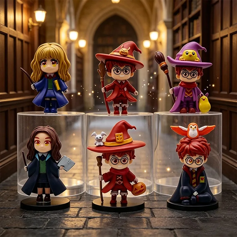Figura de Halloween de Harry Potter, de 7 cm, con temática de anime y magia, un objeto de colección para colocar en el escritorio, ideal como regalo para los fans.