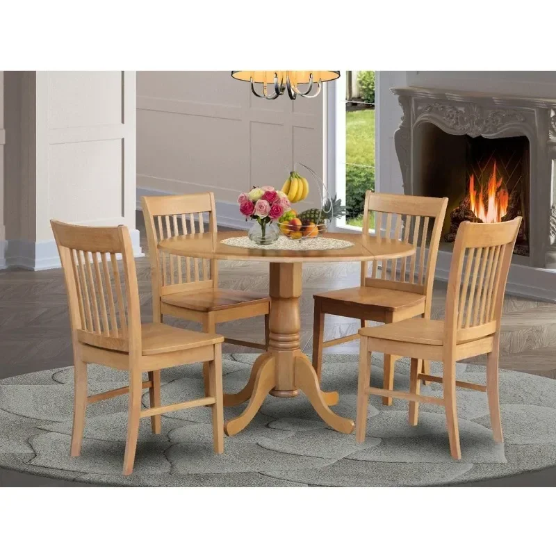 Furniture Dublin  Modern Set Includes a Round Wooden