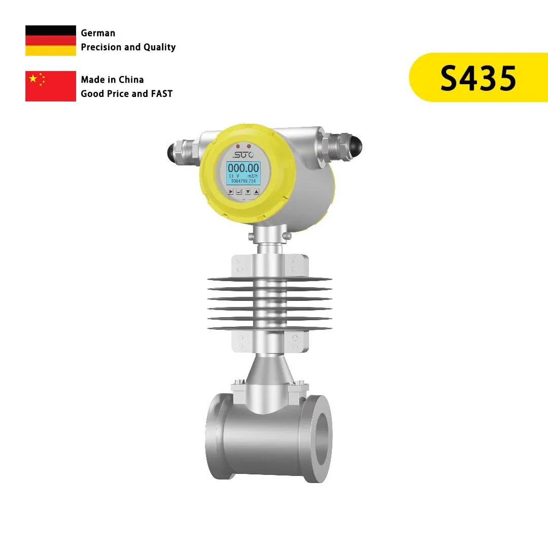 2025 Premium Products SUTO S435 Vortex Flow Meter for Steam Inline Vortex Sensor Value updated ever 1 sec Saturated Steam Wafer