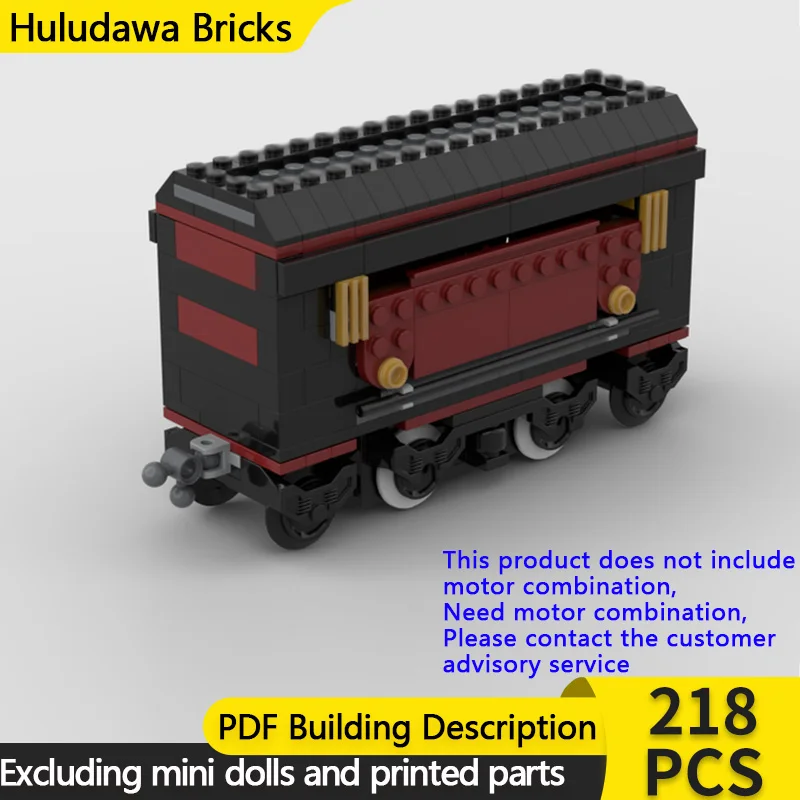 

City Car Model MOC Building Bricks Railway Engine B Power Car Modular Technology Gifts Holiday Assemble Children Toys Suit