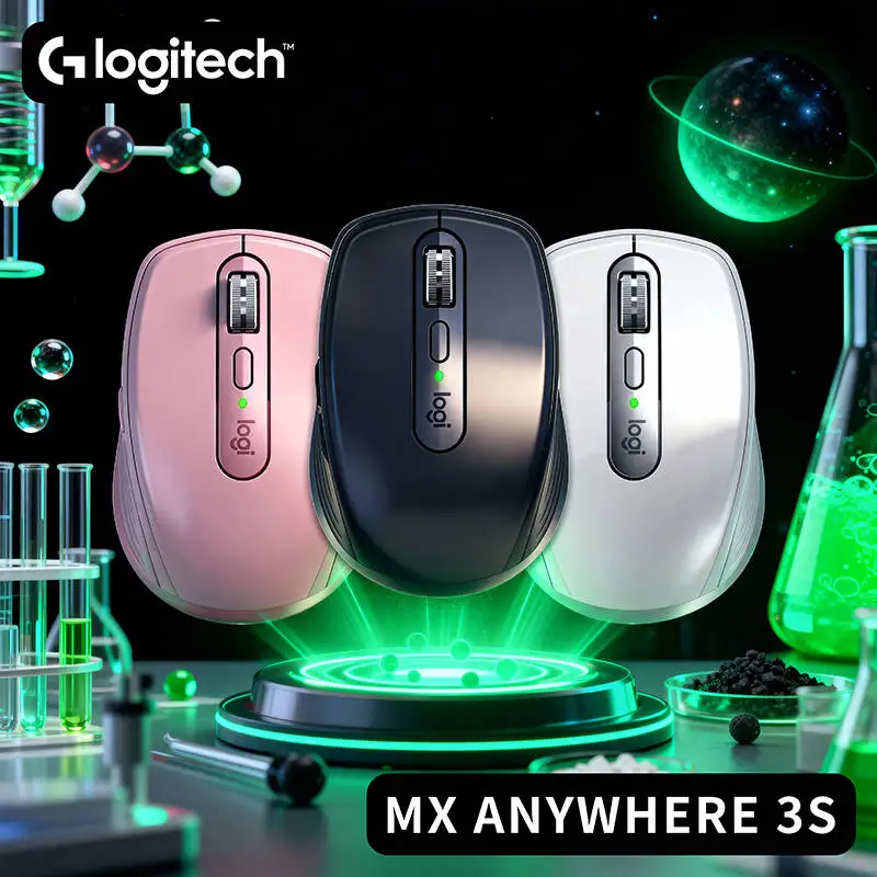 

Компактная мышь Logitech MX Anywhere 3S, эргономичный дизайн, перезаряжаемая, с быстрым прокруткой для портативных ПК Mac