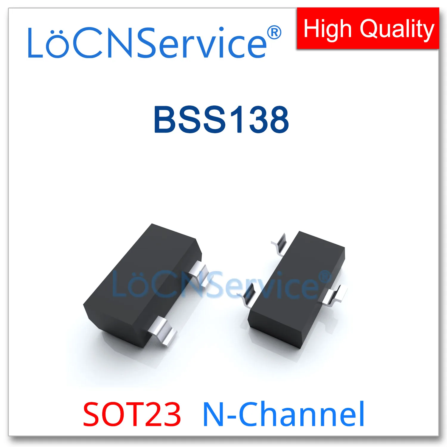 LoCNService 3000PCS BSS138 SOT23 N 채널 50V 220mA 0.22A 중국산 고품질 LBSS138LT1G BSS138LT1G