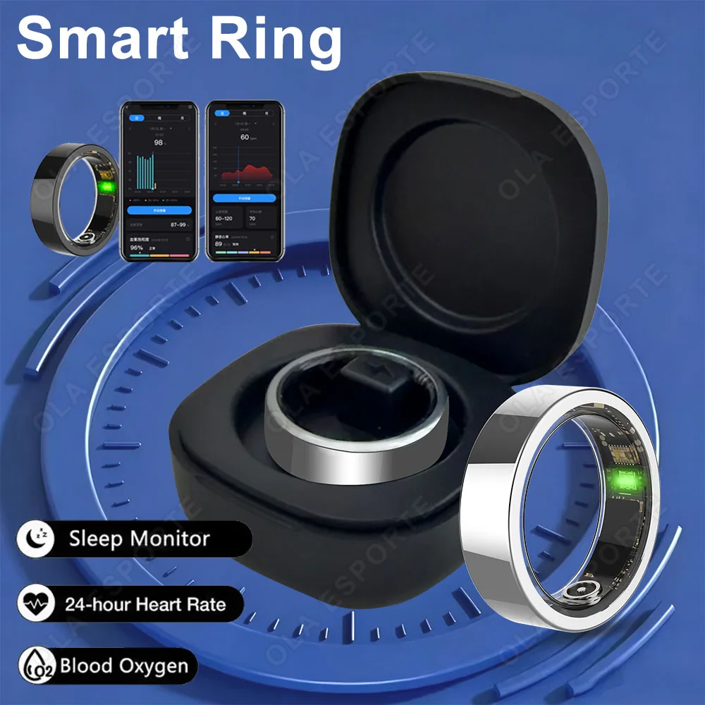 

Smart Ring Wireless Function Step Counting Sports Mode Stainless Steel Material Novelty Ring Fashion Men and Women Ring 2026 New