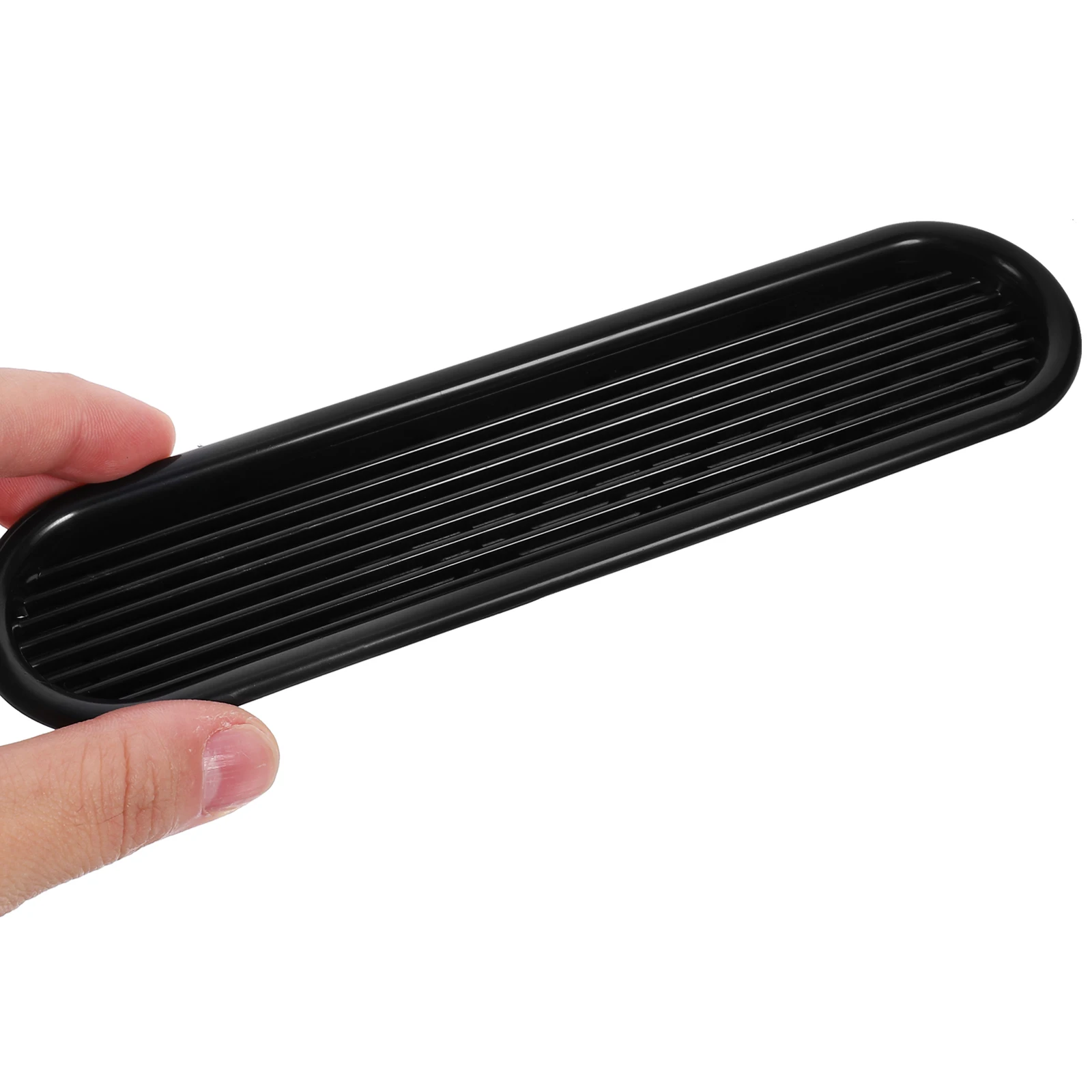 

4pcs Black Wire Hole Covers for Wardrobe Shoe Cabinet with Ventilation Grille Air Vents Heat Dissipation Furniture Storage