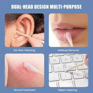 Doppelwettbewerb, Baumwollbabywatte -Baumwollabstriche, Ohrreinigungsstöcke, gesunde Reinigungswerkzeuge 10 Hauptverkaufskasse Algodon - №5