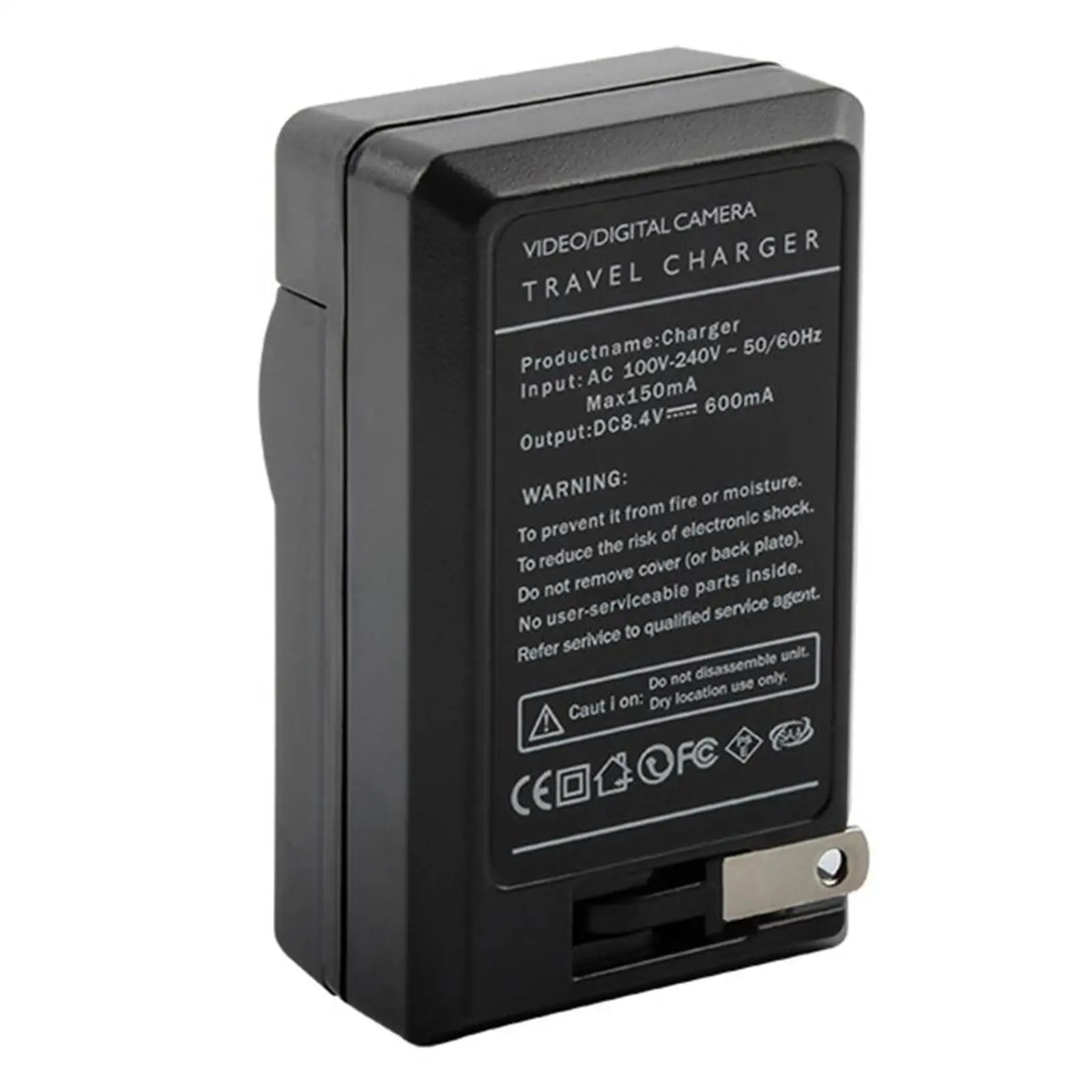 Foldable Plug Battery Charger for Olympus BLX-1 OM-1 Camera with Green Red LED Charging Status