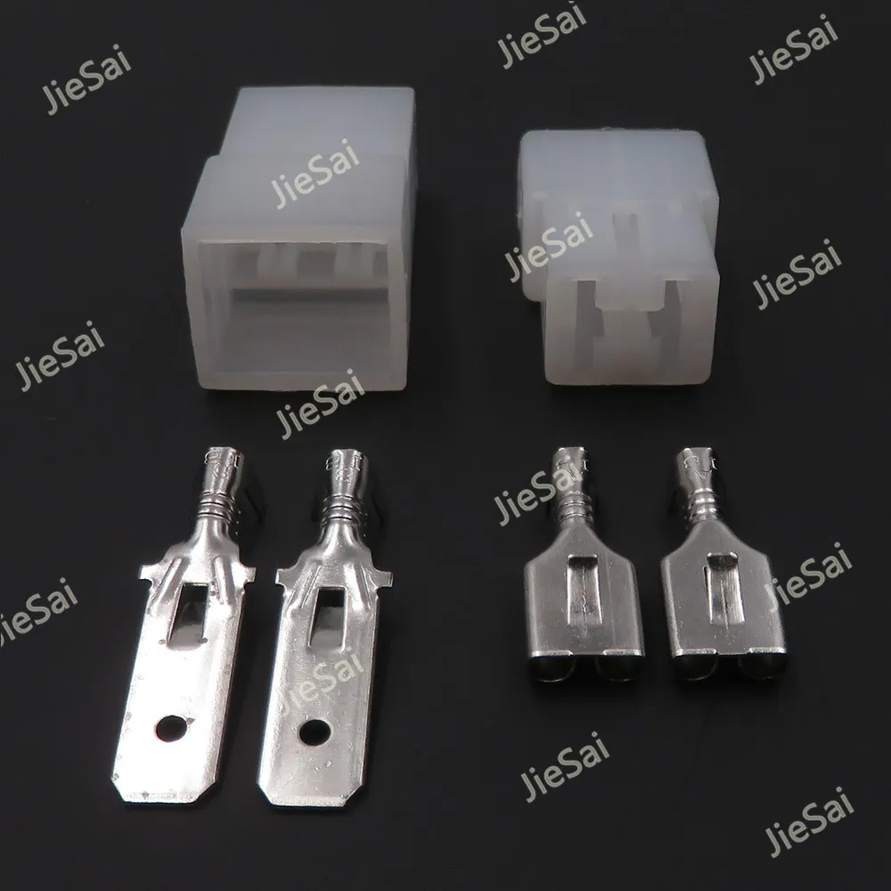2 Pin Male Female Automobile Plug Electrical Socket 180924-5 180923-5