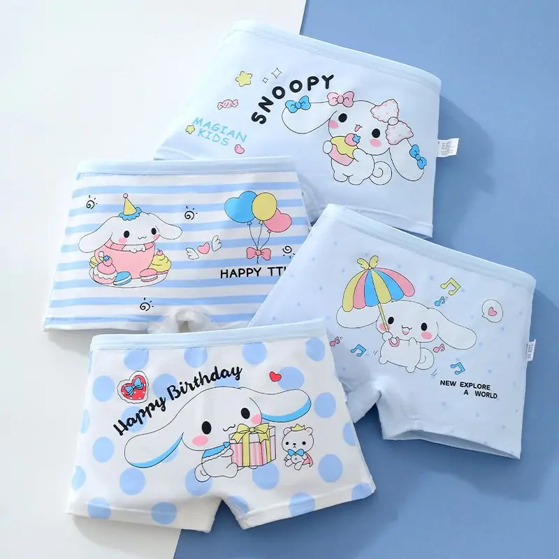 

New Cinnamoroll Kid Underwear Sanrio Series Permeable Panties Women's Briefs Underpantsteen Children's Boxer Panties Girl