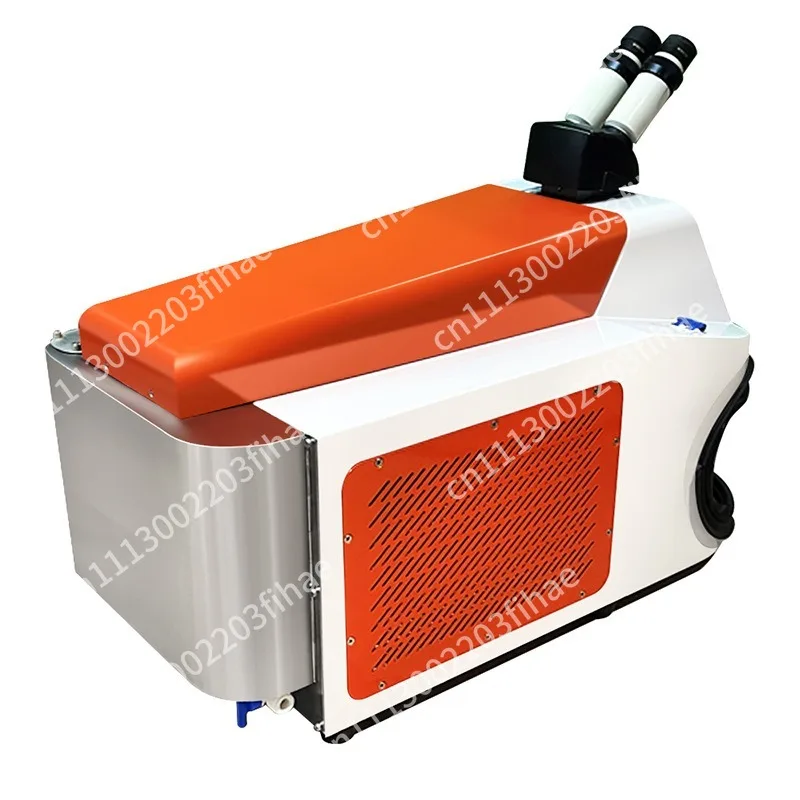 200W small desktop welding machine for gold and silver jewelry with built-in air cooling system and CCD microscope