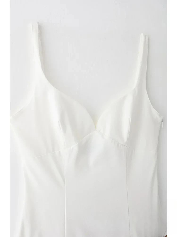 KONDALA Vintage Chic Casual Vestito Delle Donne Solido Cami Senza Maniche Telai A Pieghe Mini Abiti di Nuovo Modo 2024 Vestito da Vacanza Estiva