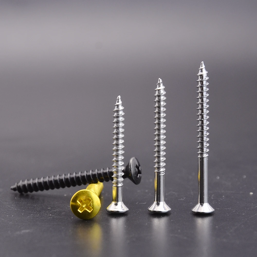 4.2MM/5.1MM Electric Guitar Bass Bolt / Neck Joint Screws  Chrome/Gold/Black