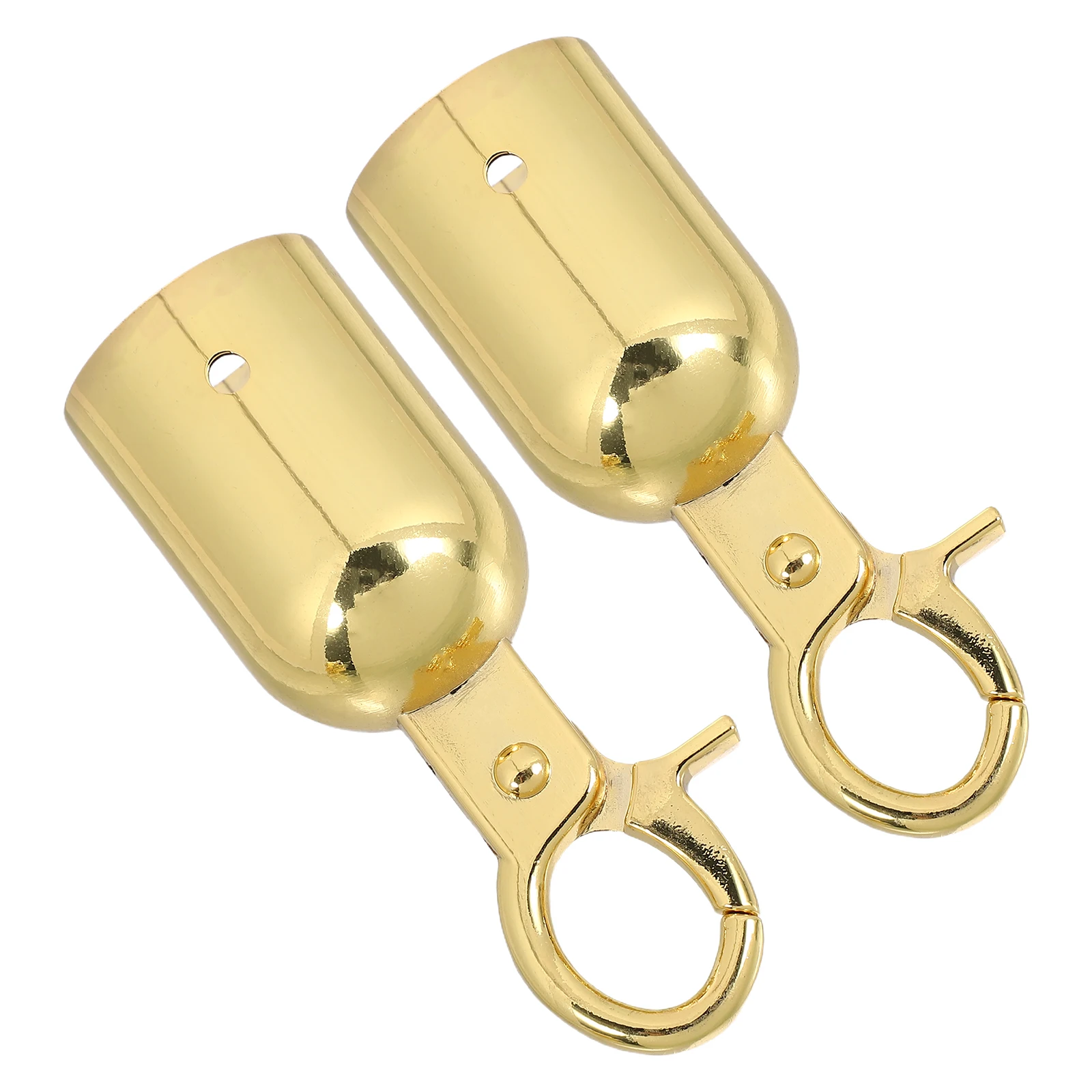 

Barrier Rope End Caps Concierge Column Hook Cord Snap Stanchions Connectors Golden